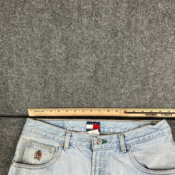 Tommy Hilfiger Jeans Mens 35x30 Light Wash Straight Leg Vintage Denim - Picture 6 of 11